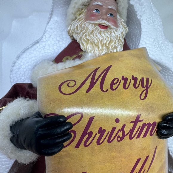 Thomas Kinkade Santa Tree Topper New - Picture 7 of 8